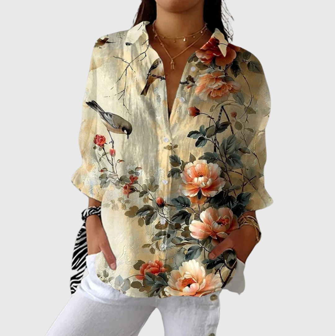 Light and Colourful Blouse with Print