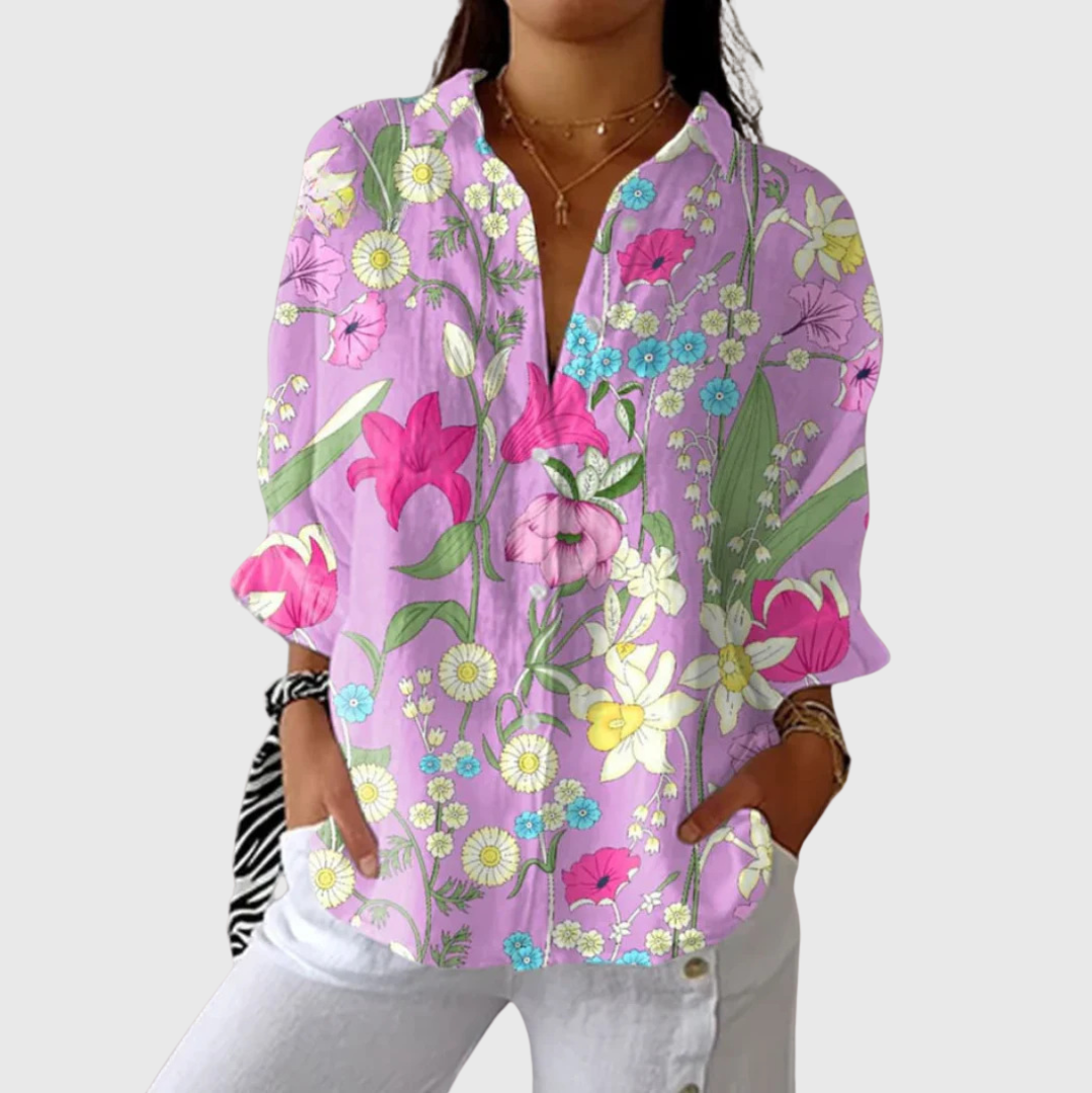 Light and Colourful Blouse with Print