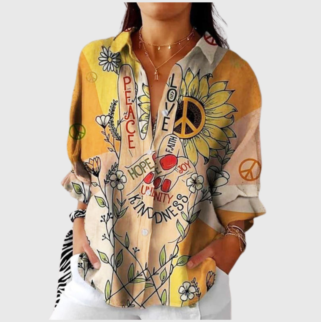 Light and Colourful Blouse with Print