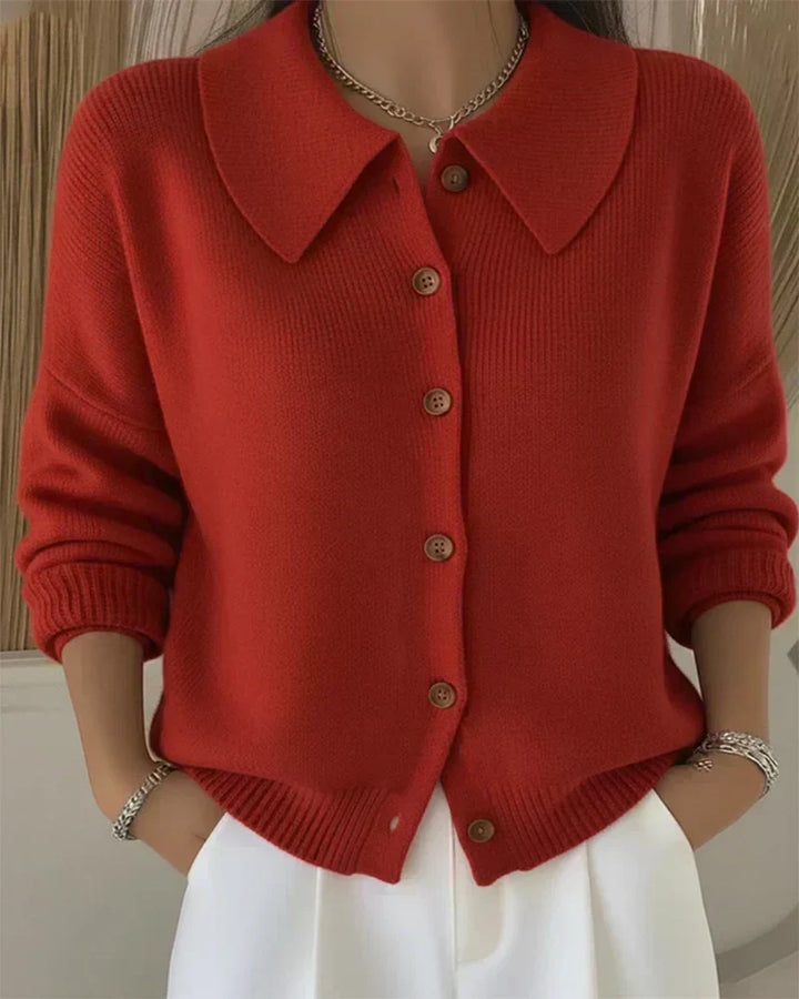 Vega | Knitted Jacket with Collar