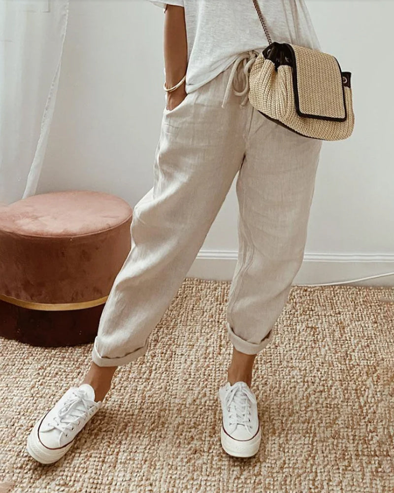 Comfortable and Elegant Fluid Trousers