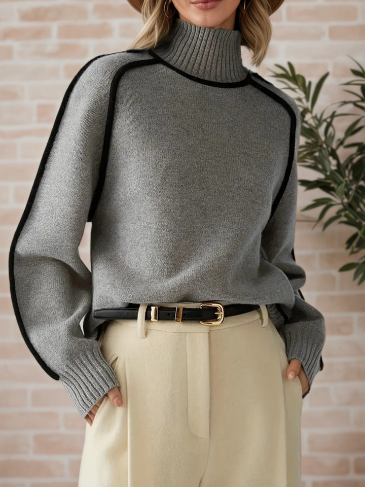 Donna | Elegant High Neck Jumper