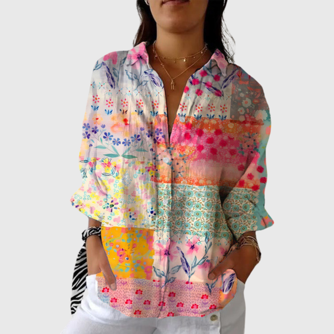 Light and Colourful Blouse with Print