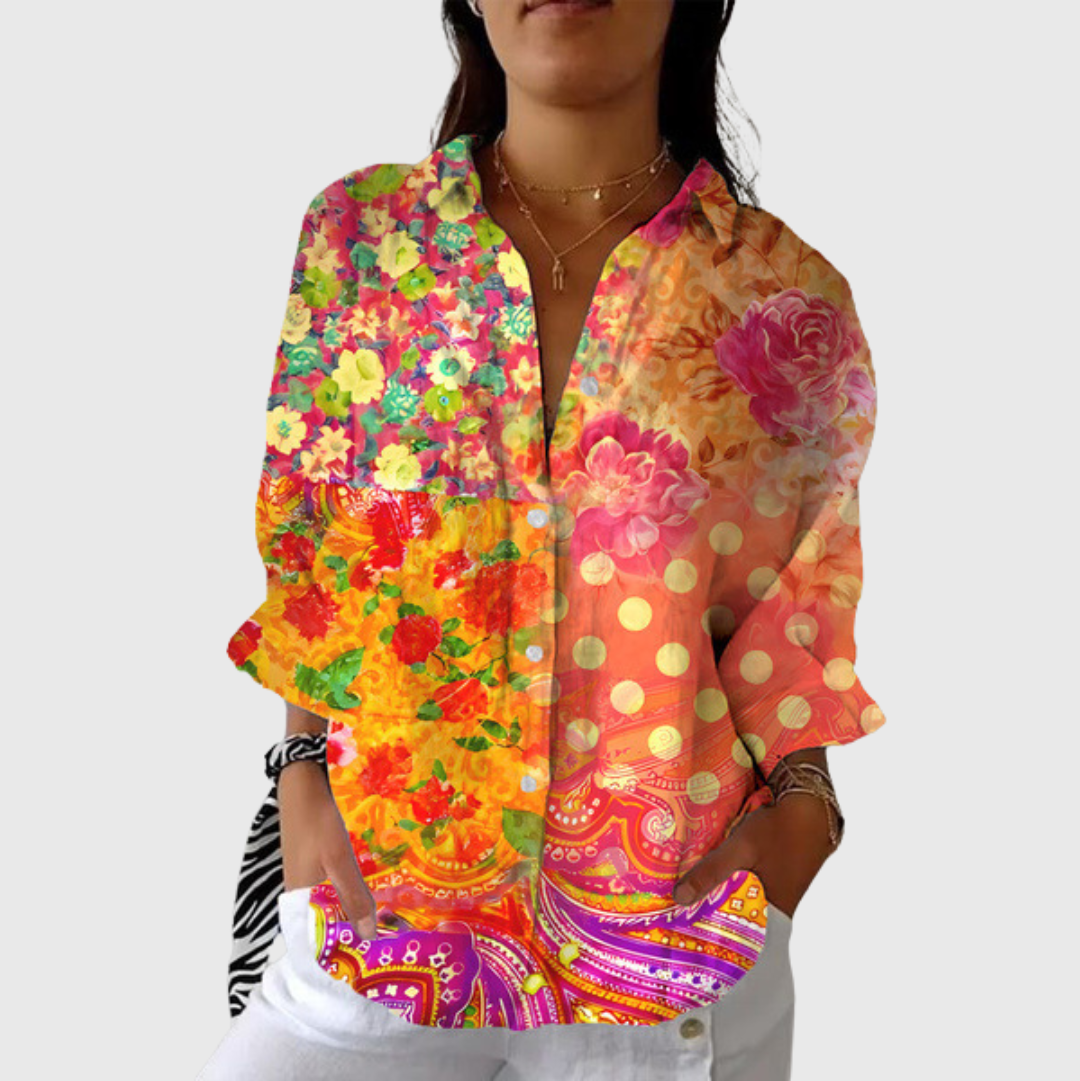 Light and Colourful Blouse with Print