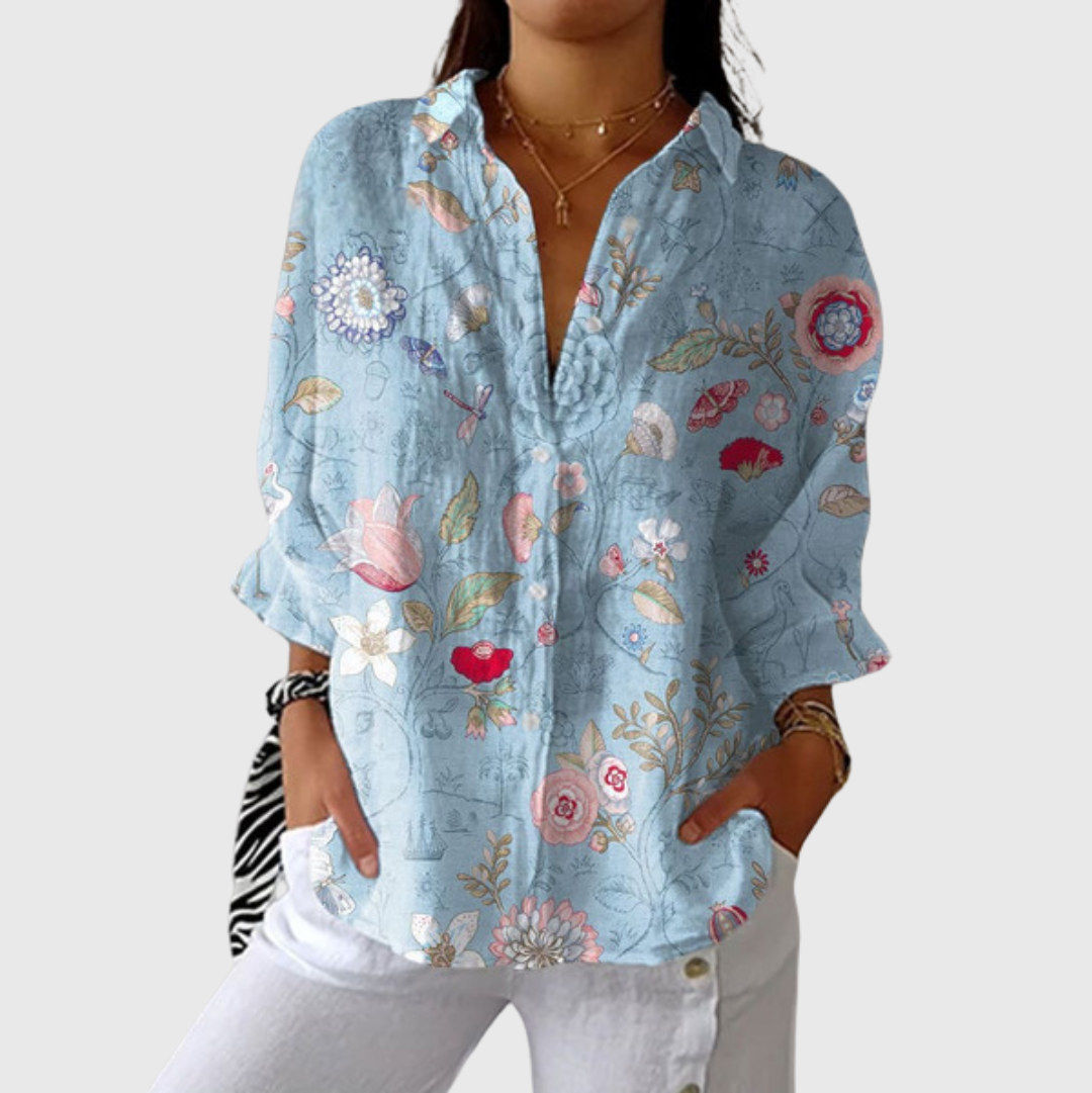 Light and Colourful Blouse with Print