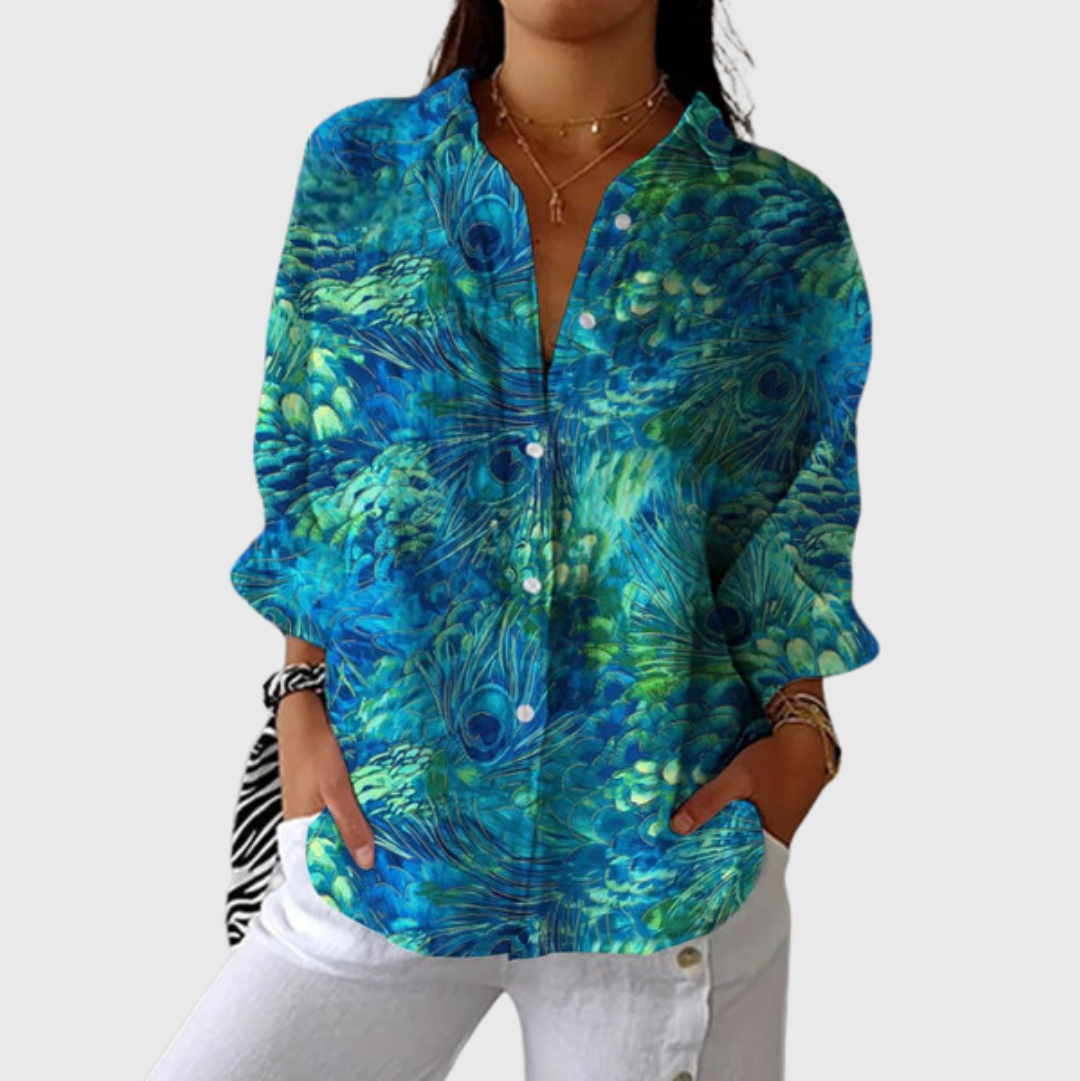 Light and Colourful Blouse with Print