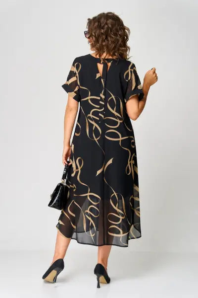 Pauline - Elegant Dress with Pattern
