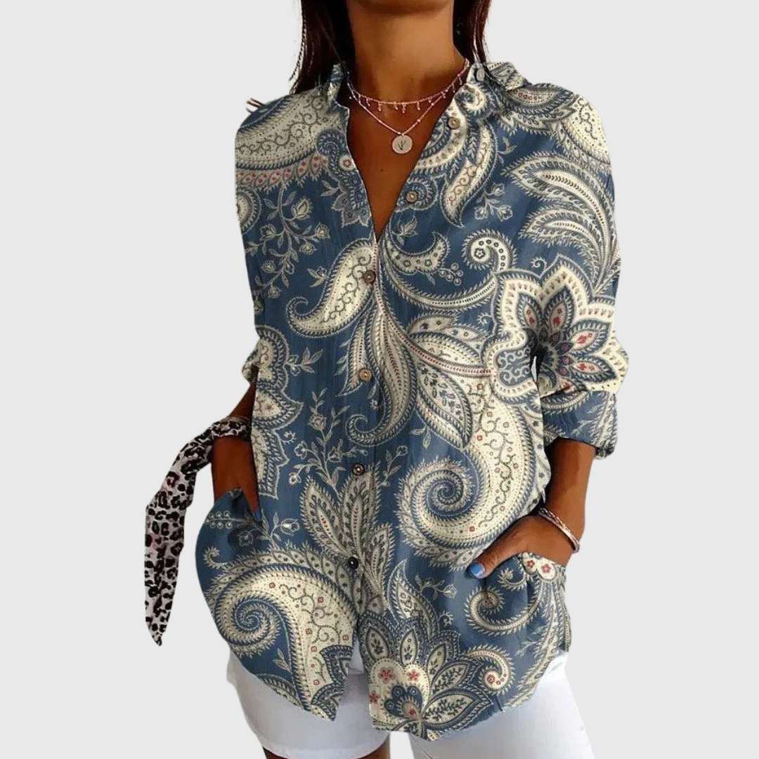 Light and Colourful Blouse with Print
