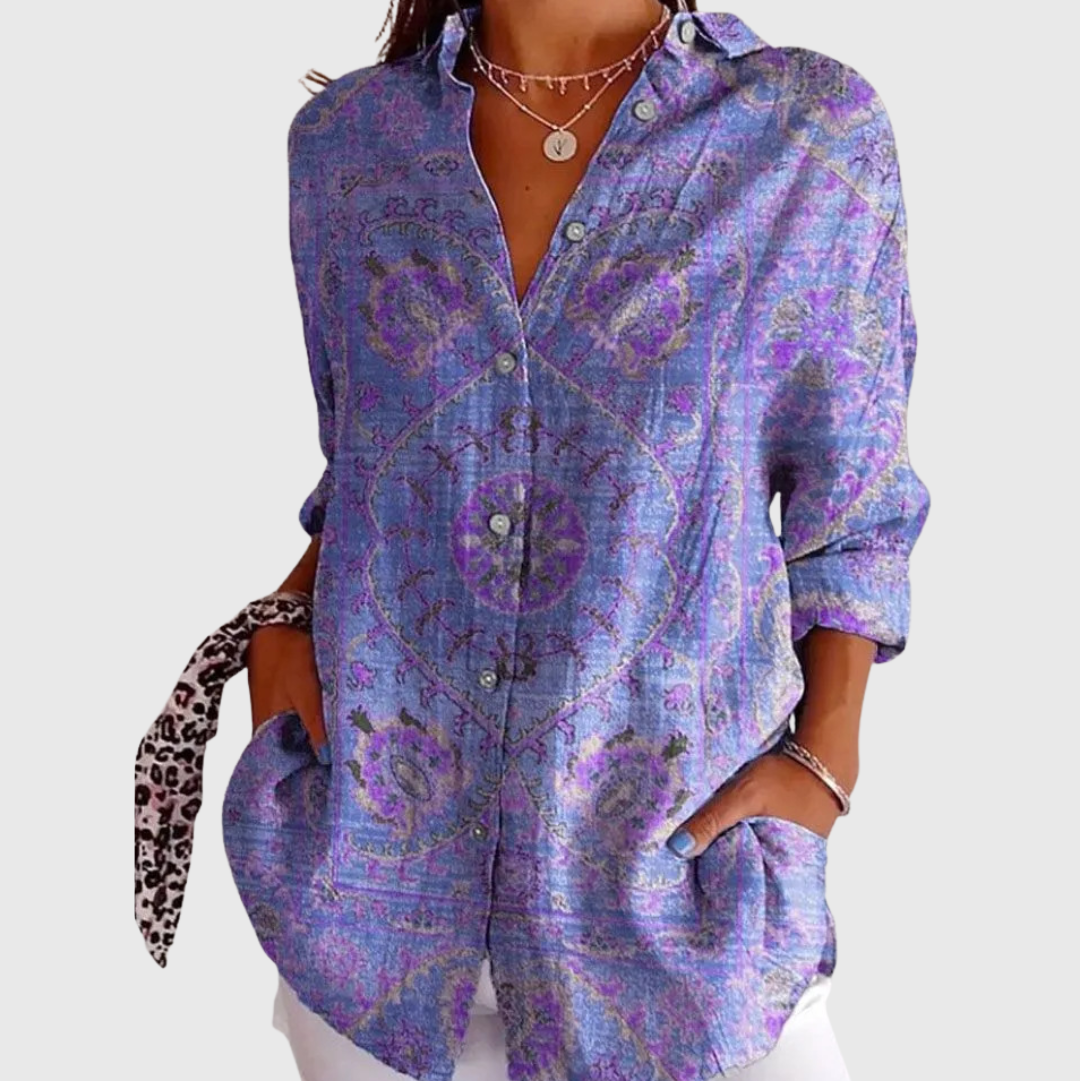 Light and Colourful Blouse with Print