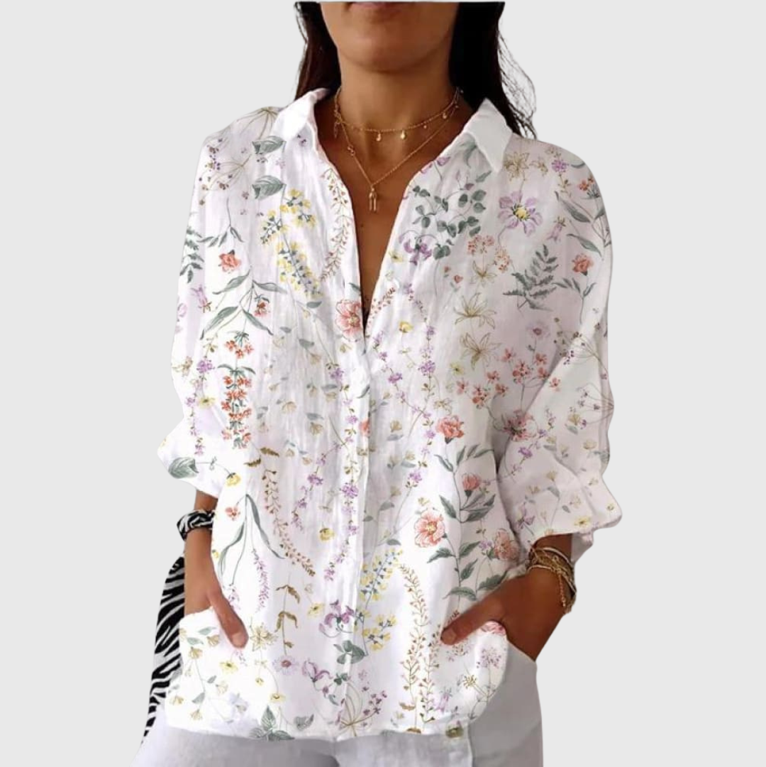 Light and Colourful Blouse with Print