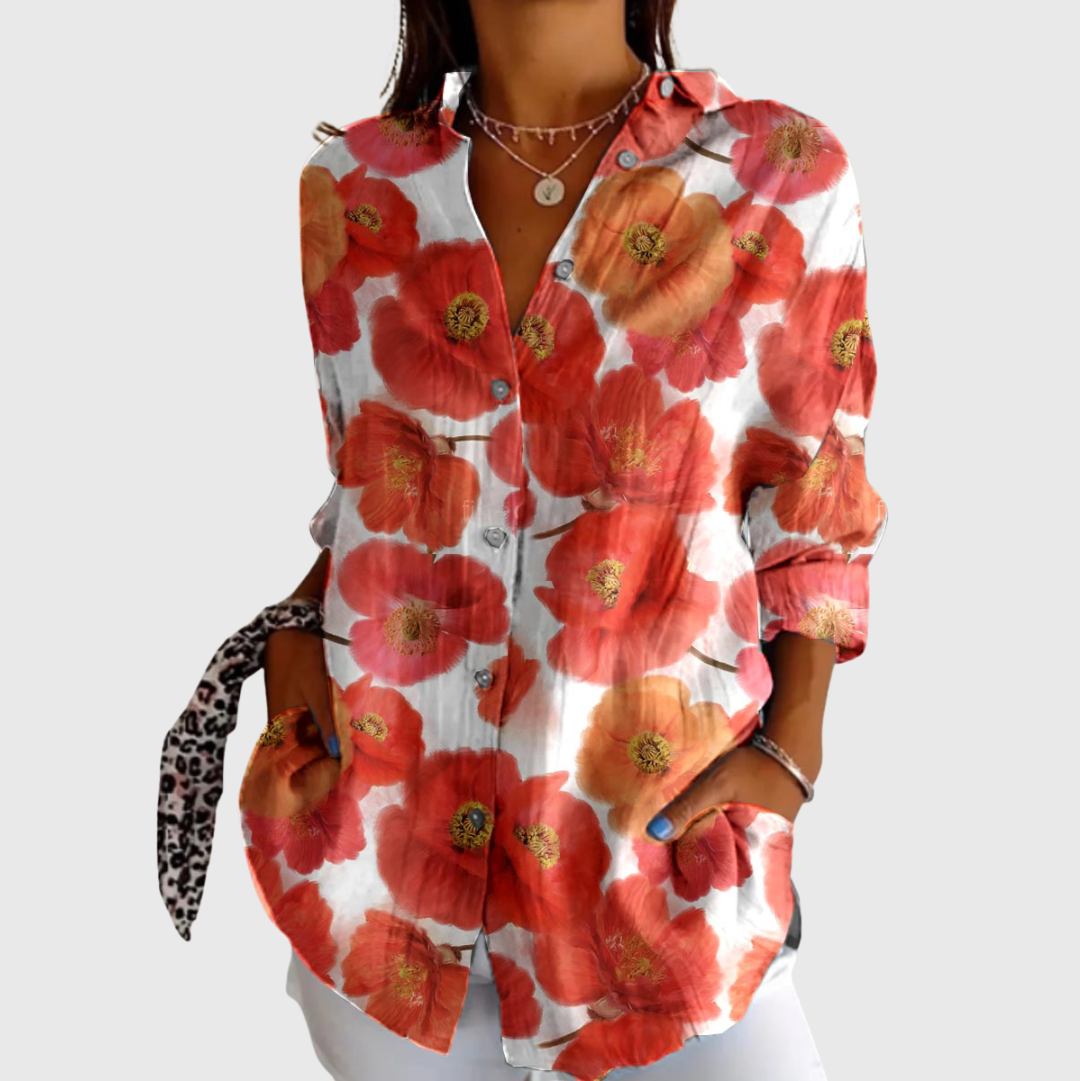Light and Colourful Blouse with Print