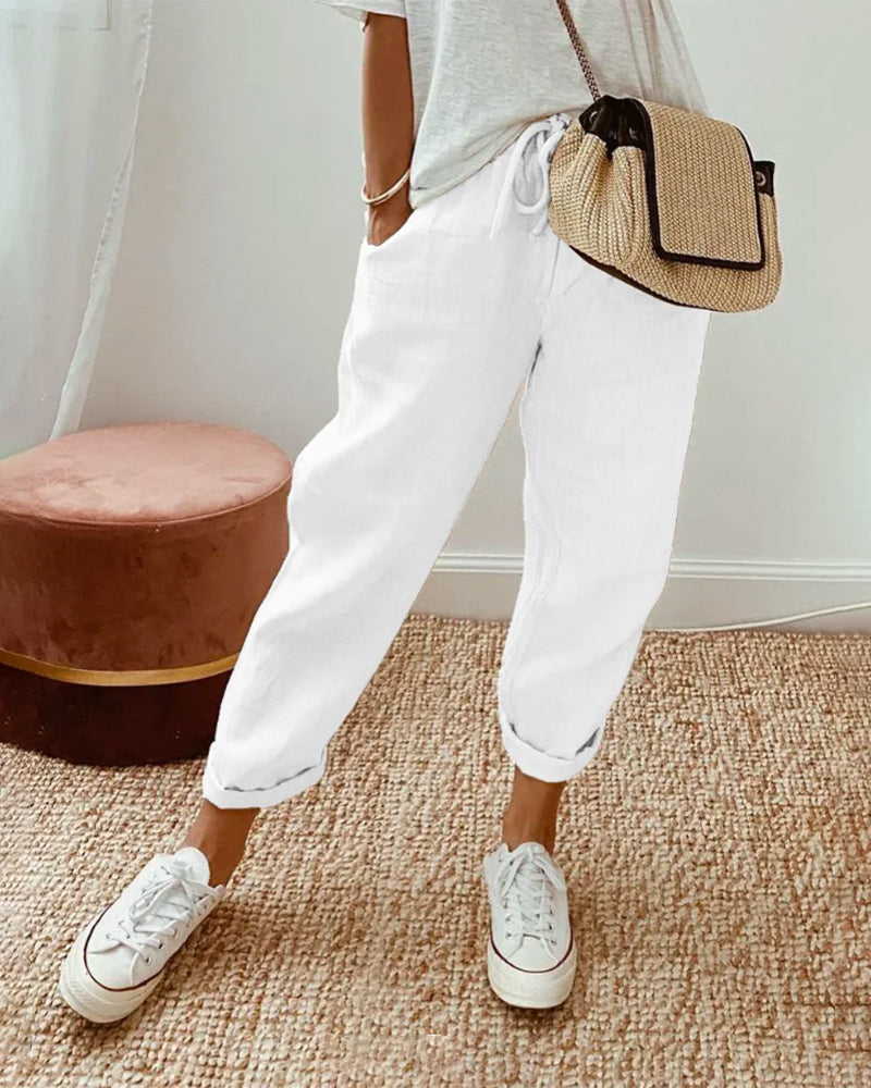Comfortable and Elegant Fluid Trousers