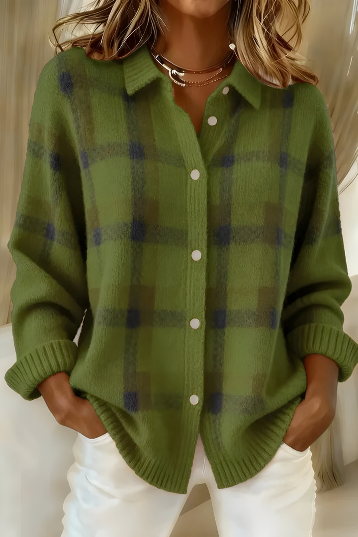 Corinne | Check Cardigan