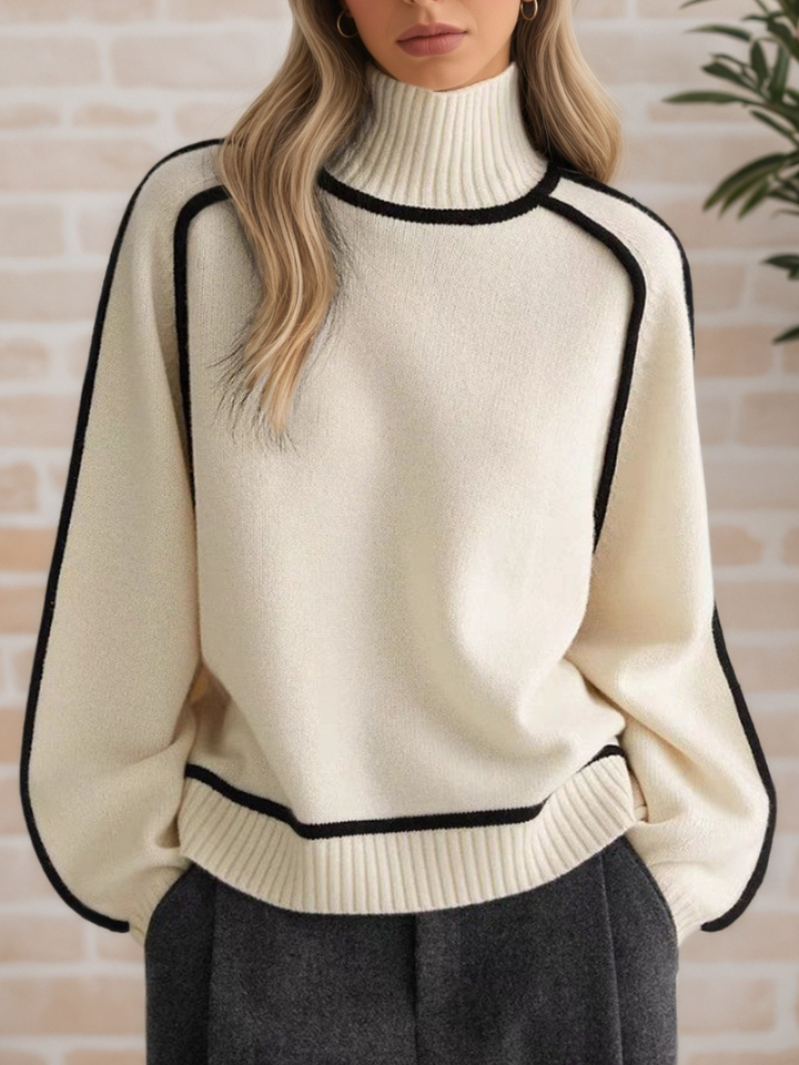 Donna | Elegant High Neck Jumper
