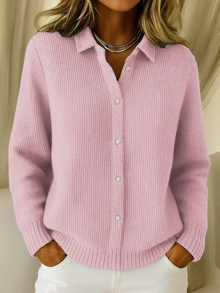 Carmela | Knitted Jacket with Texture and Buttons