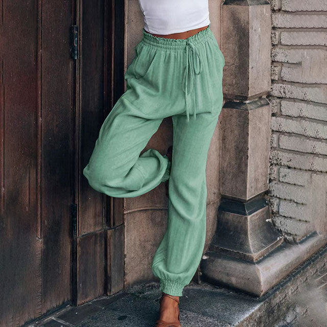 Kaeli – Elegant Trousers with Drawstring