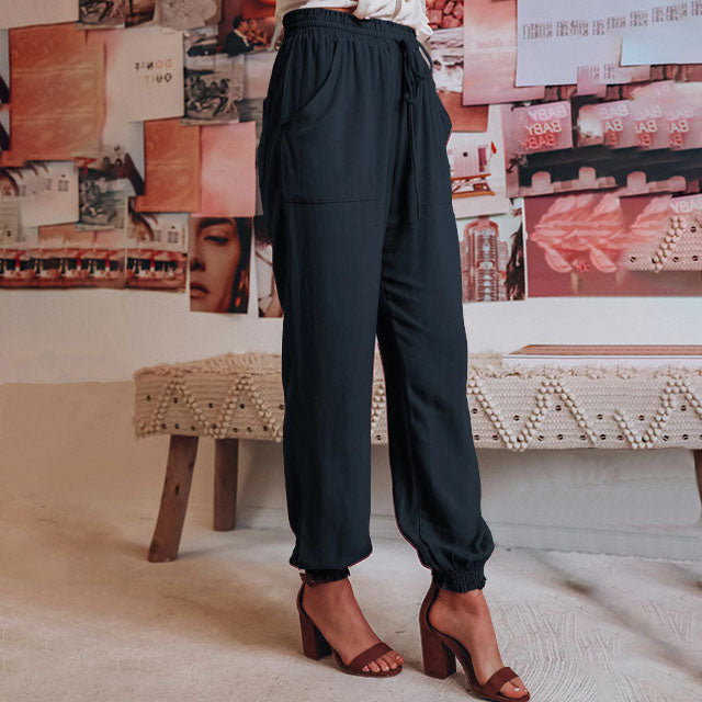Kaeli – Elegant Trousers with Drawstring