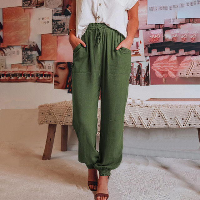 Kaeli – Elegant Trousers with Drawstring