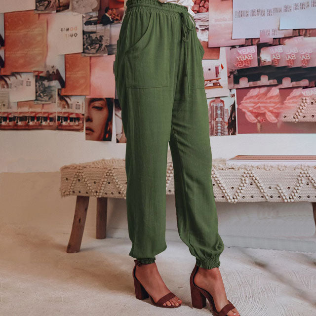 Kaeli – Elegant Trousers with Drawstring