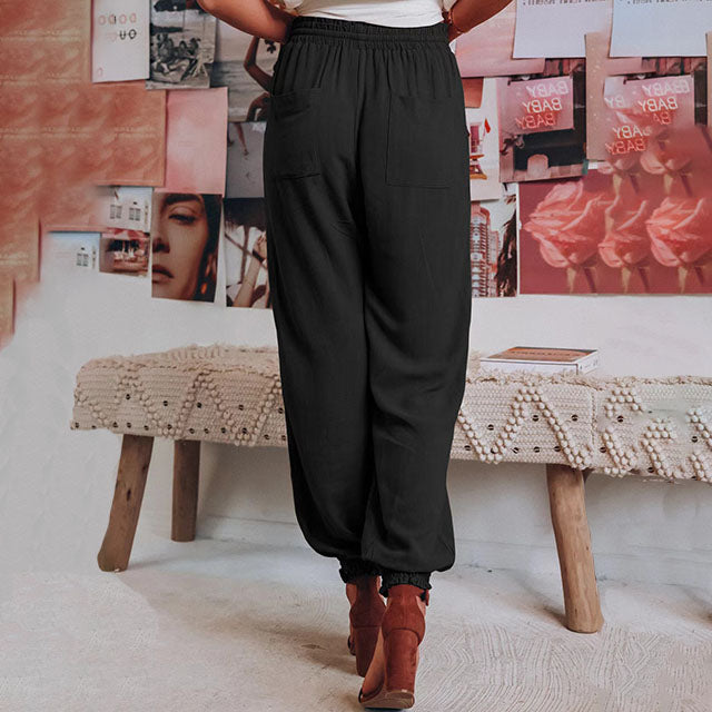Kaeli – Elegant Trousers with Drawstring