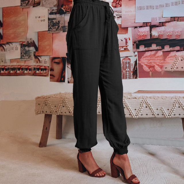 Kaeli – Elegant Trousers with Drawstring