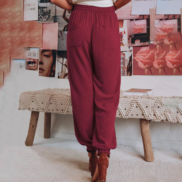 Kaeli – Elegant Trousers with Drawstring