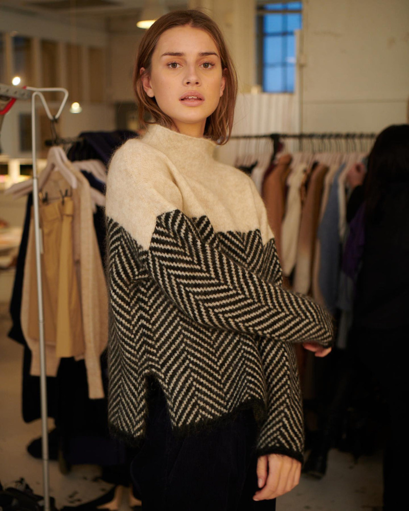 Norah | Cotton High Neck Jumper