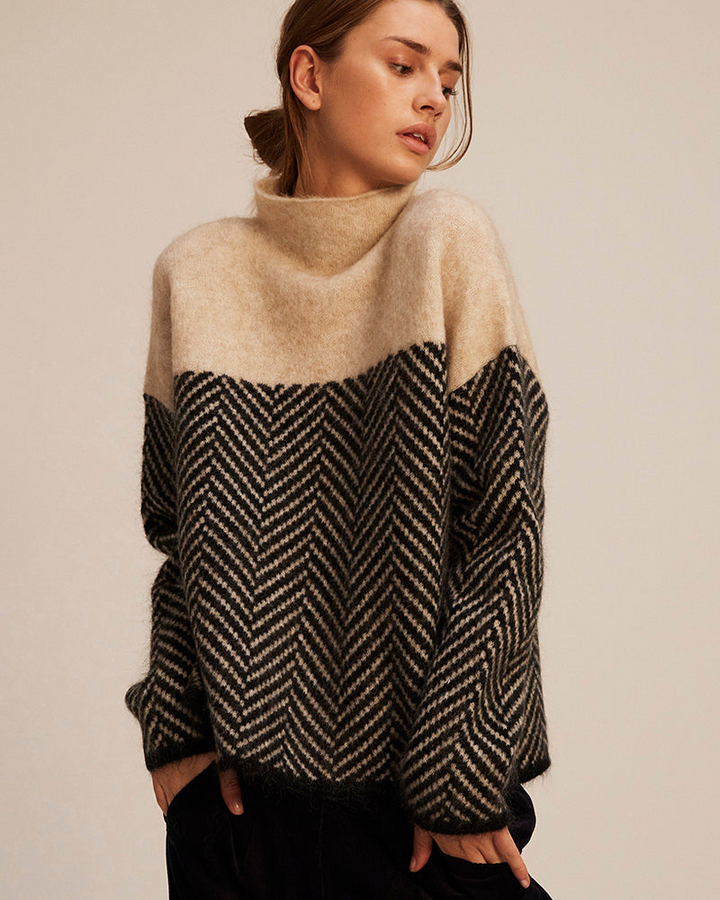 Norah | Cotton High Neck Jumper