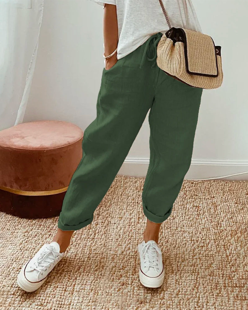 Comfortable and Elegant Fluid Trousers