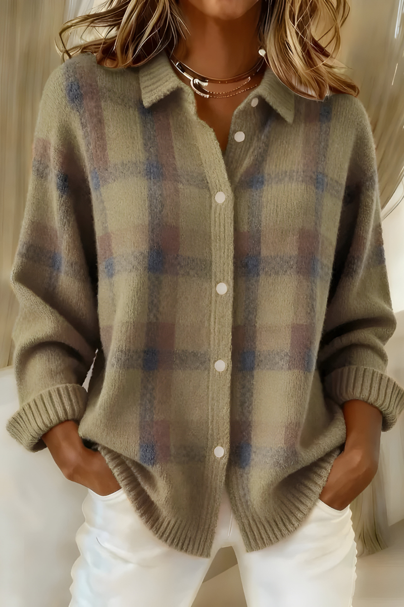 Corinne | Check Cardigan