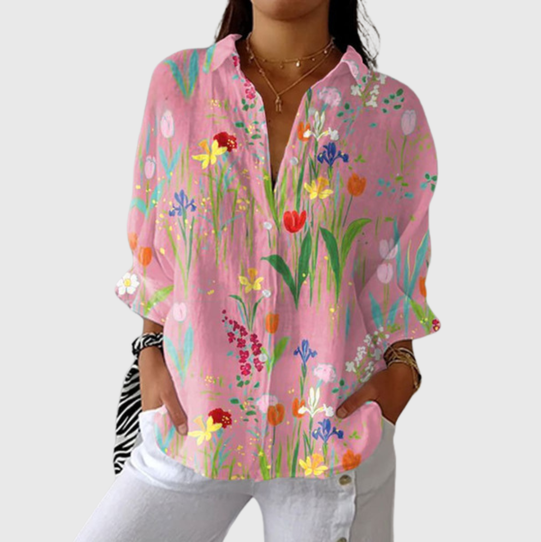 Light and Colourful Blouse with Print