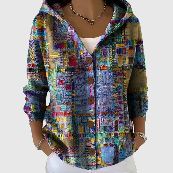 Comfortable Hooded Knit Cardigan