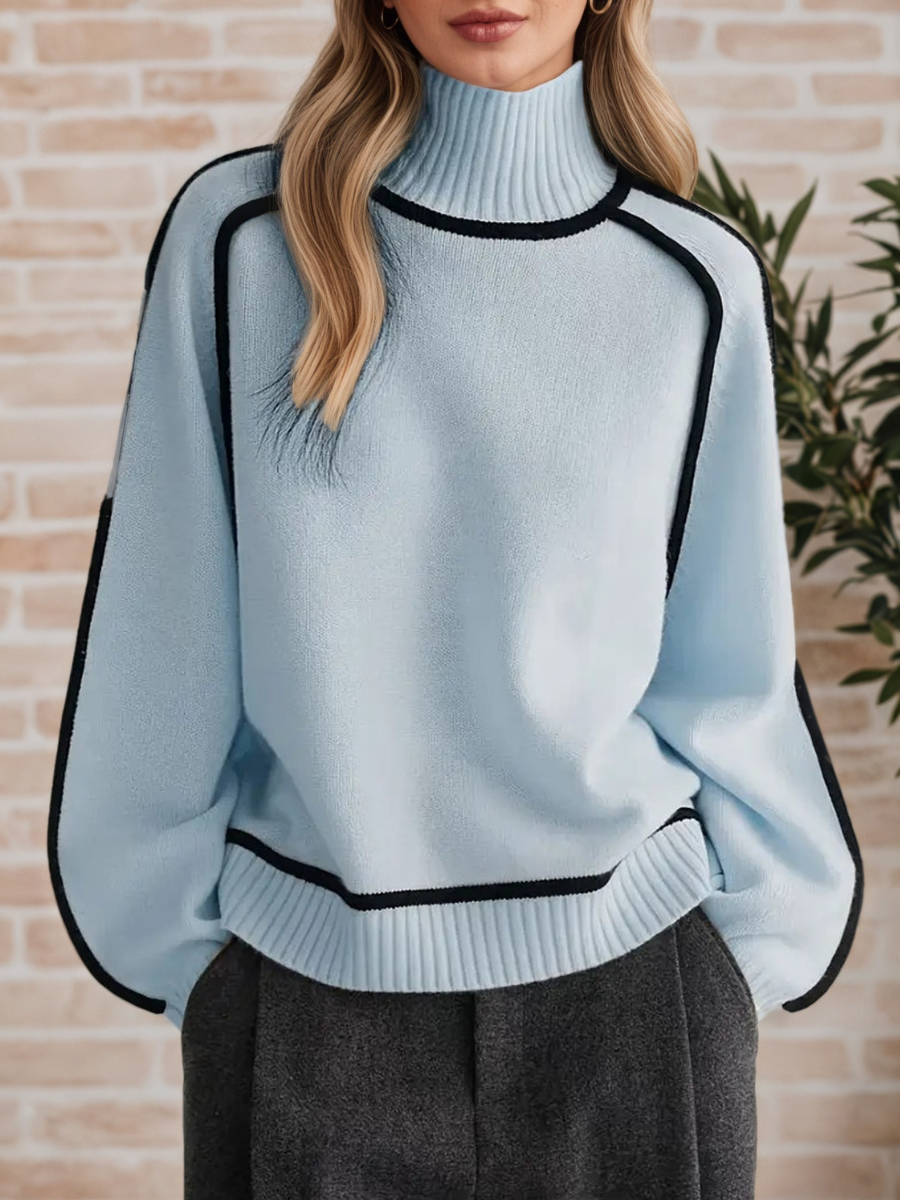 Donna | Elegant High Neck Jumper