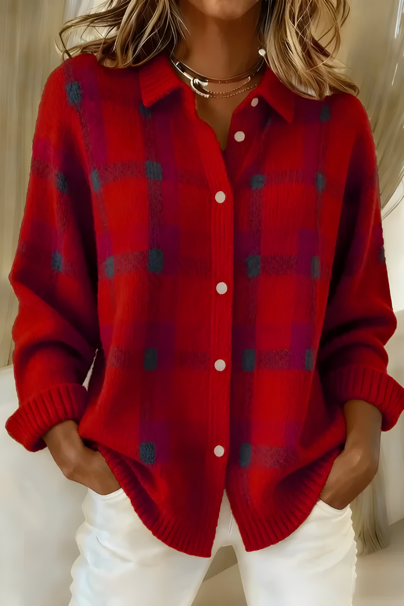 Corinne | Check Cardigan