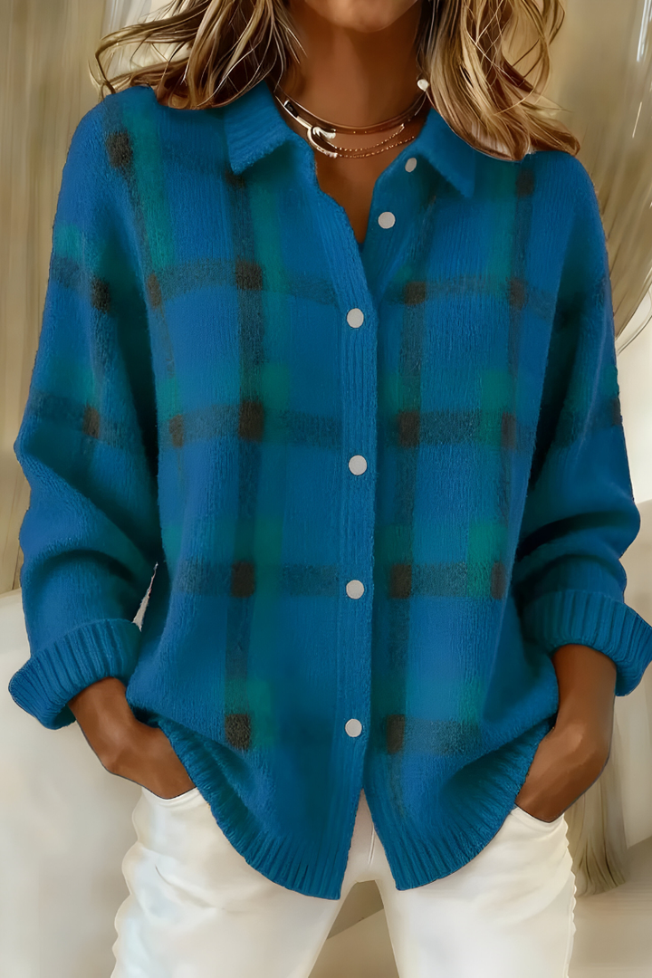 Corinne | Check Cardigan