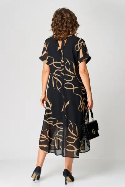 Pauline - Elegant Dress with Pattern