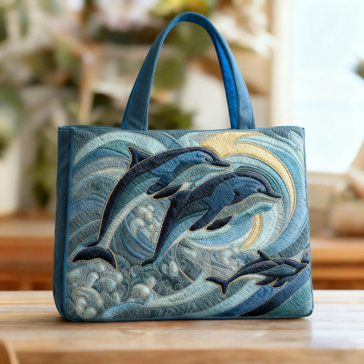 Artisan Tote Bag - Ocean Dolphin