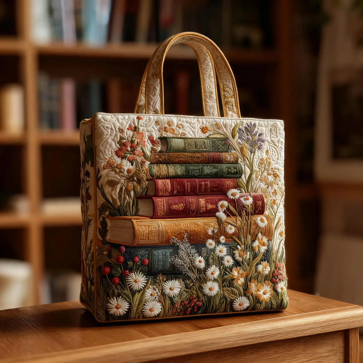 Quilted Artisan Handbag - Floral Pattern