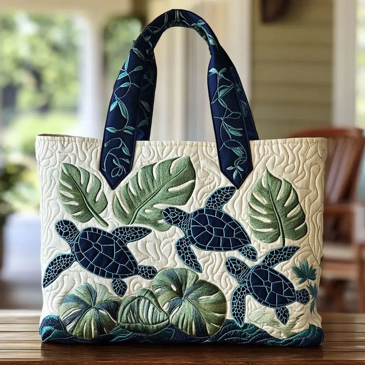 Artisanal Fabric Bag - Grace of the Sea Turtle