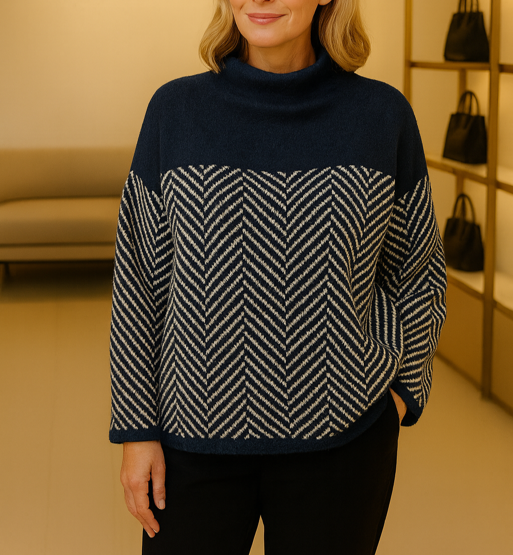 Norah | Cotton High Neck Jumper
