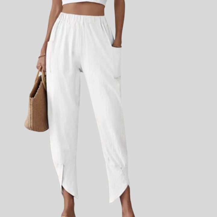 Essari - Frayed Hem Trousers