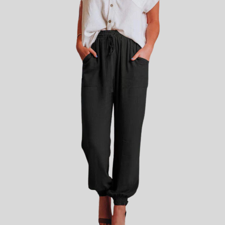 Kaeli – Elegant Trousers with Drawstring