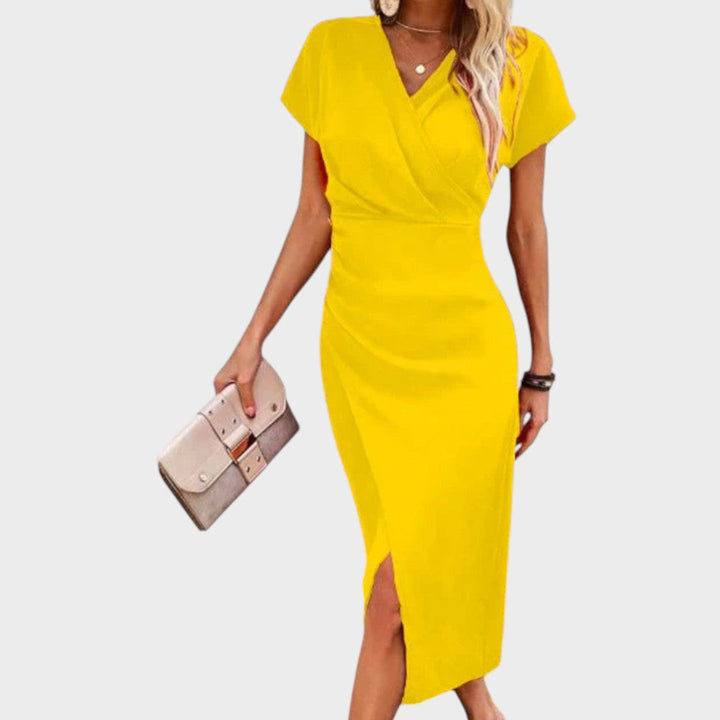 Vilma - Midi Dress with V-Neck