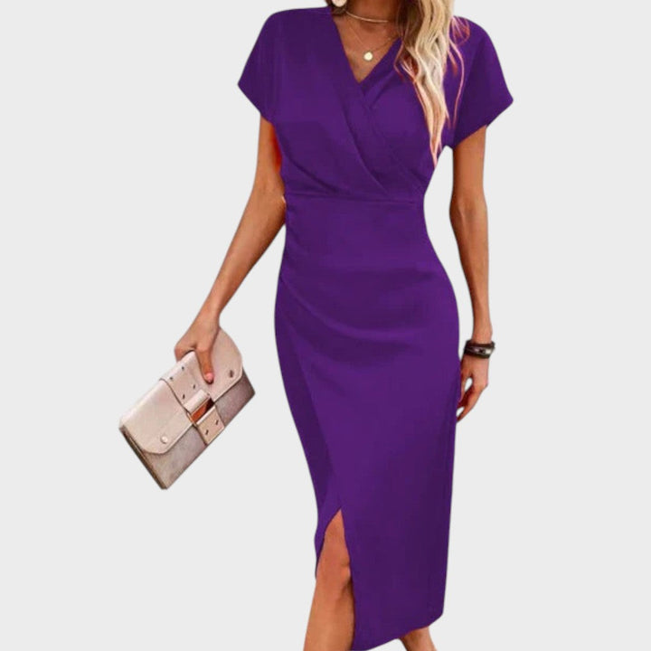 Vilma - Midi Dress with V-Neck