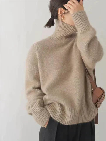 Amaya | Luxurious Cashmere Roll Neck Jumper