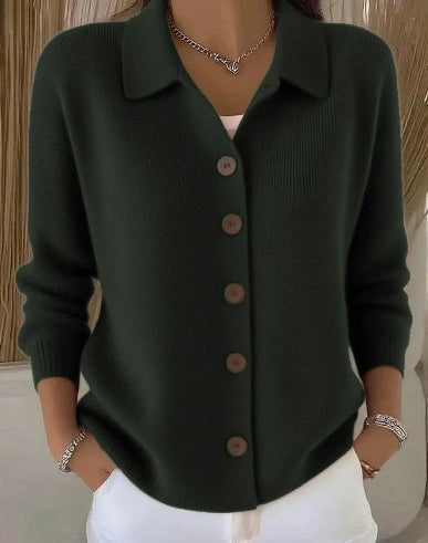 Josefina | Knitted Jacket with Collar and Buttons