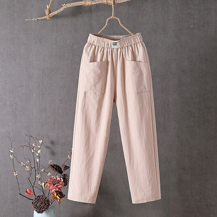 Alyra - Relaxed Fit Trousers with Pockets