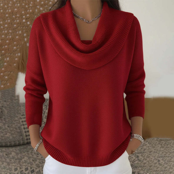 Julia | Draped Neck Jumper