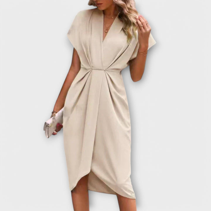 Serena – Elegant and Comfortable Midi Wrap Dress