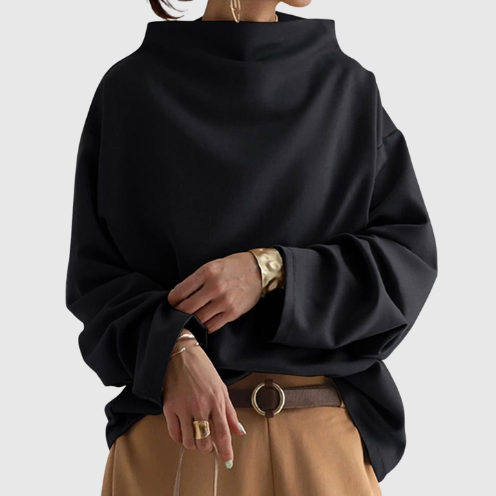 Lisa | Casual Top with High Neck